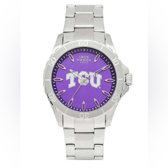 TCU Horned Frogs Sport Bracelet Team Color Dial Watch by Jack Mason NWT! - Picture 1 of 1